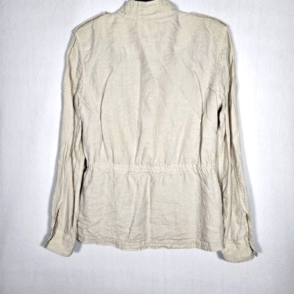 Banana Republic Women's Beige Linen Barn Jacket Size S - Picture 6 of 10